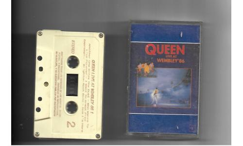 Fita K7 Queen Live in Wembley 86 Part 1